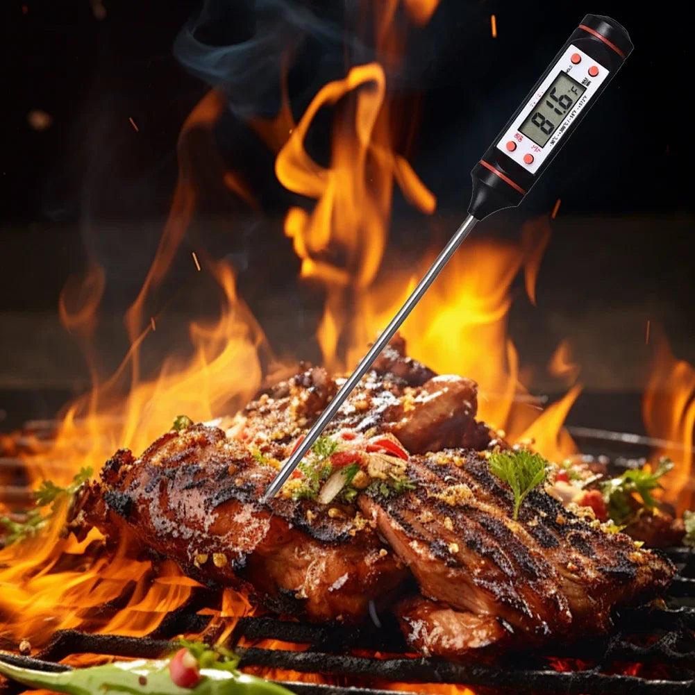 Thermomètre de cuisine digital – Sonde pliable pour cuisson précise