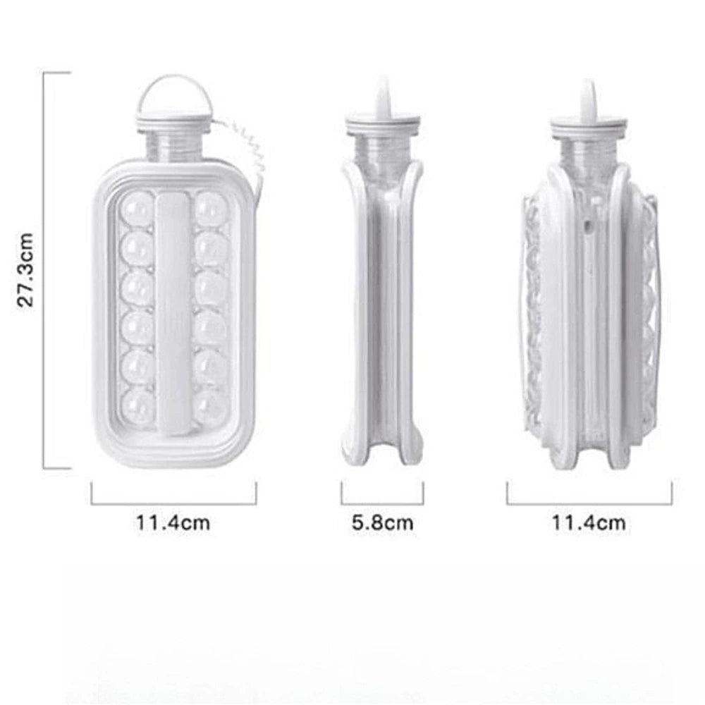 ❄️ Machine à glaçons 2-en-1 et bouteille d'eau – Pratique et portable