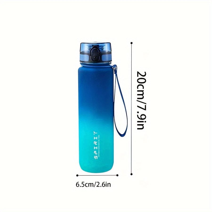 500ml Plastic Sports Water Bottle - Leak Proof - For Camping, Hiking, Fitness - Birthday Gift