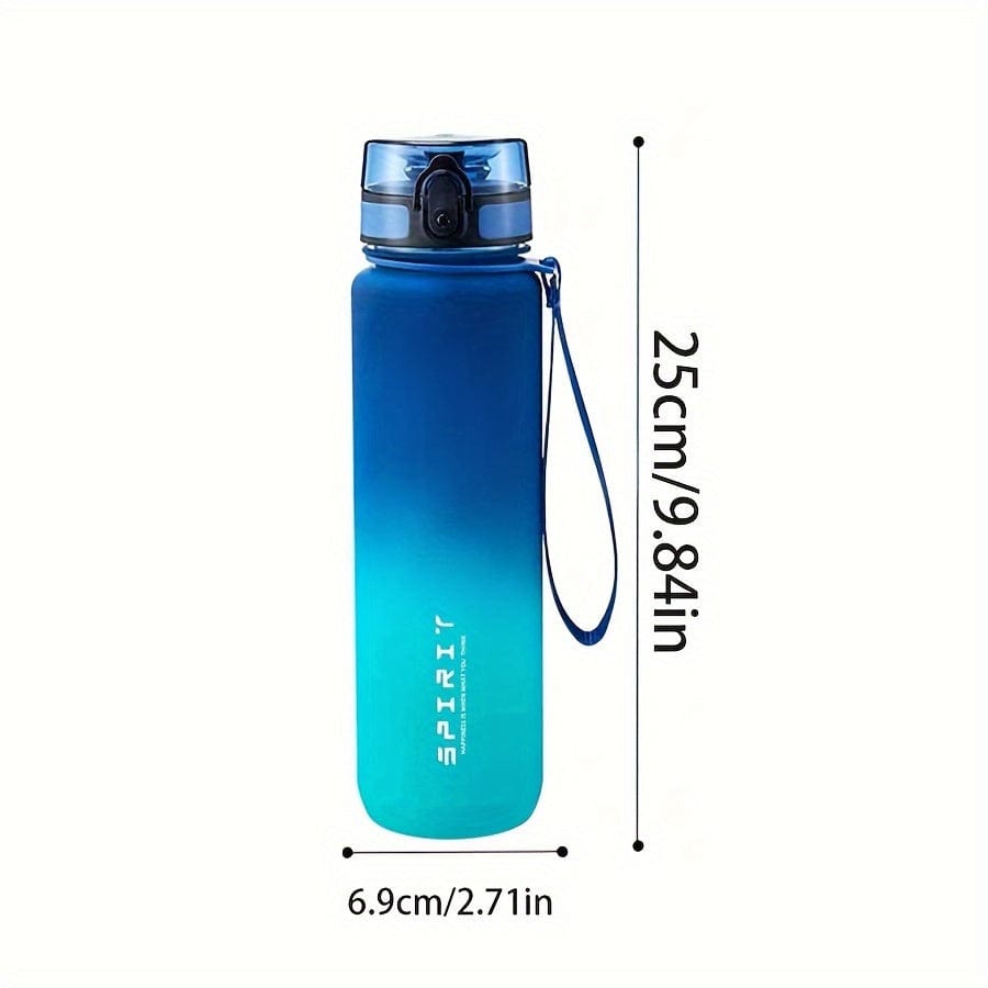 500ml Plastic Sports Water Bottle - Leak Proof - For Camping, Hiking, Fitness - Birthday Gift