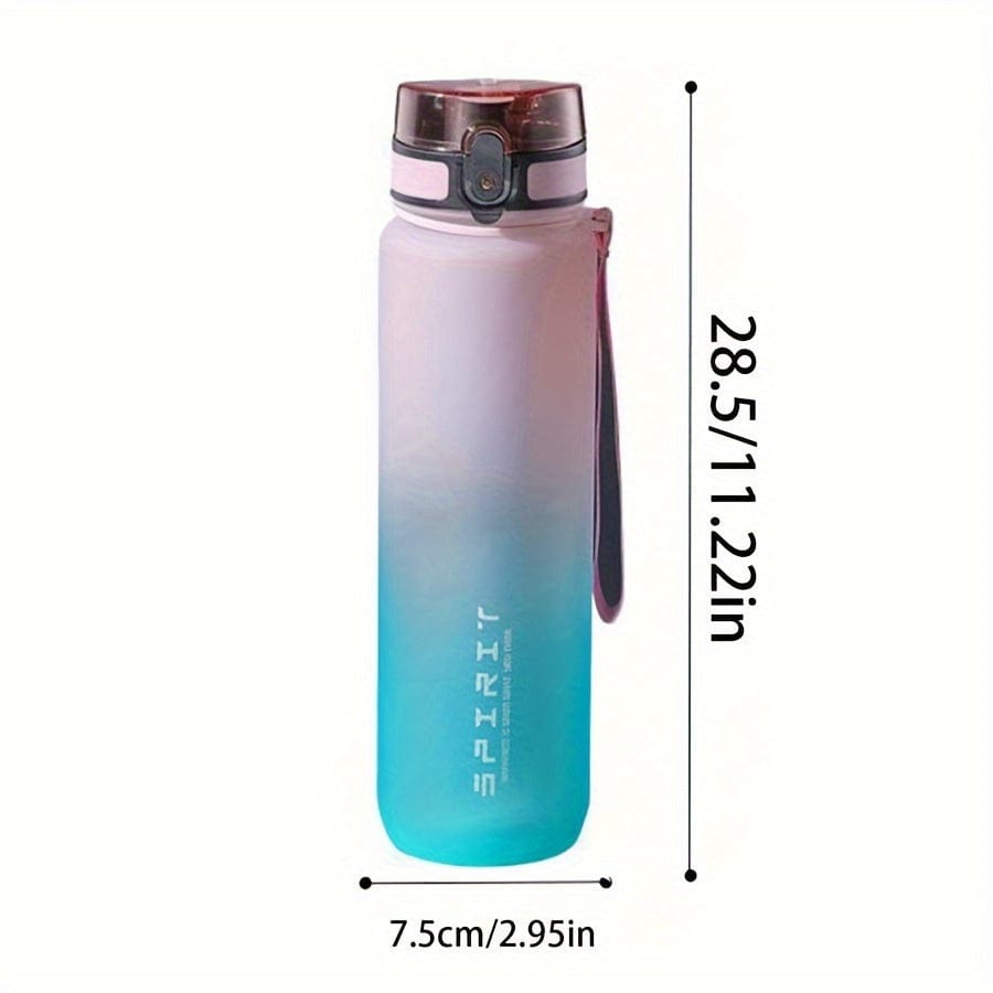 500ml Plastic Sports Water Bottle - Leak Proof - For Camping, Hiking, Fitness - Birthday Gift