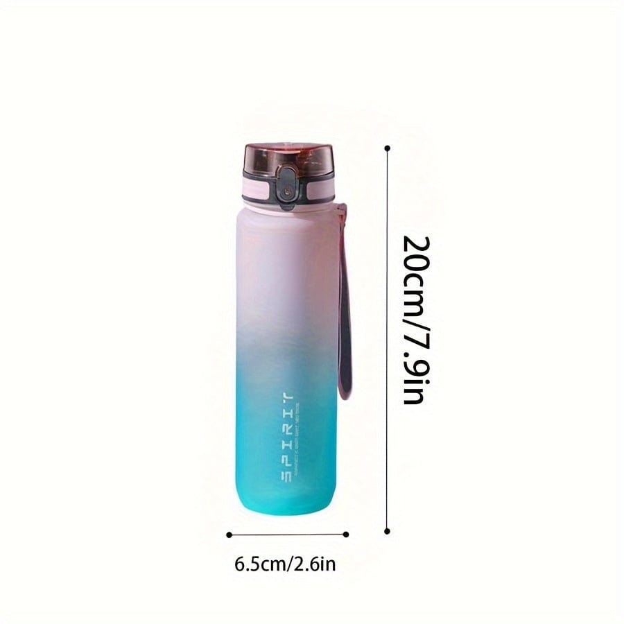 500ml Plastic Sports Water Bottle - Leak Proof - For Camping, Hiking, Fitness - Birthday Gift