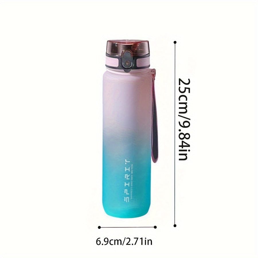 500ml Plastic Sports Water Bottle - Leak Proof - For Camping, Hiking, Fitness - Birthday Gift