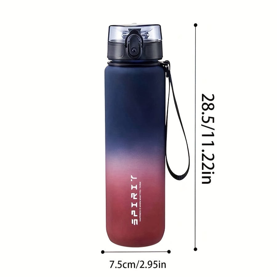 500ml Plastic Sports Water Bottle - Leak Proof - For Camping, Hiking, Fitness - Birthday Gift