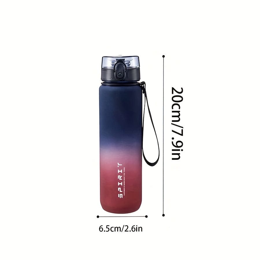 500ml Plastic Sports Water Bottle - Leak Proof - For Camping, Hiking, Fitness - Birthday Gift