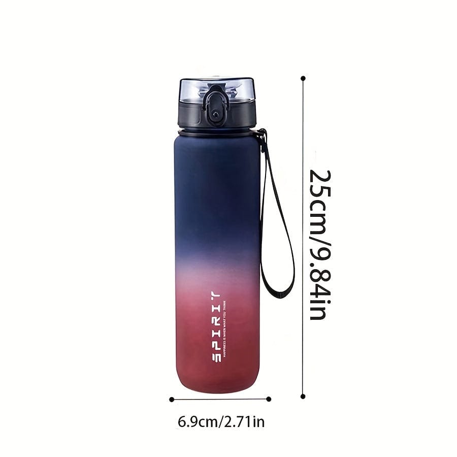 500ml Plastic Sports Water Bottle - Leak Proof - For Camping, Hiking, Fitness - Birthday Gift