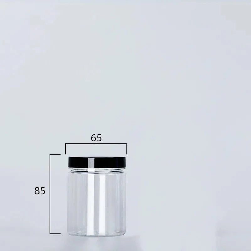 Boîte de Rangement Ronde Alimentaire à Couvercle Noir