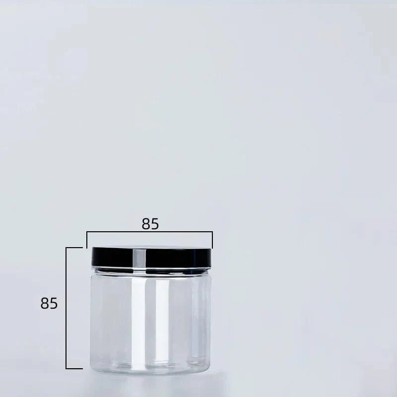 Boîte de Rangement Ronde Alimentaire à Couvercle Noir