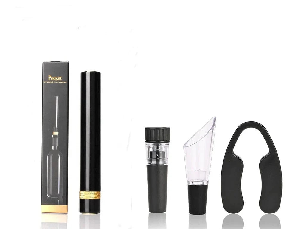Ouvre-bouteille à vin sous pression air Pompe Vacuum Liège en Acier Inoxydable - Accessoire Cave à Vin