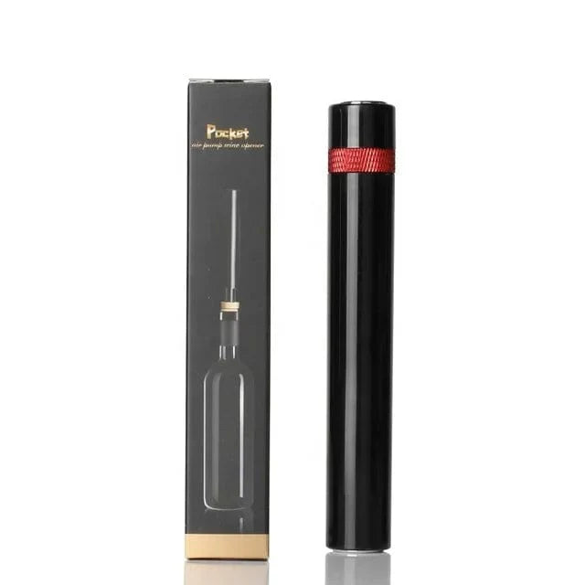 Ouvre-bouteille à vin sous pression air Pompe Vacuum Liège en Acier Inoxydable - Accessoire Cave à Vin