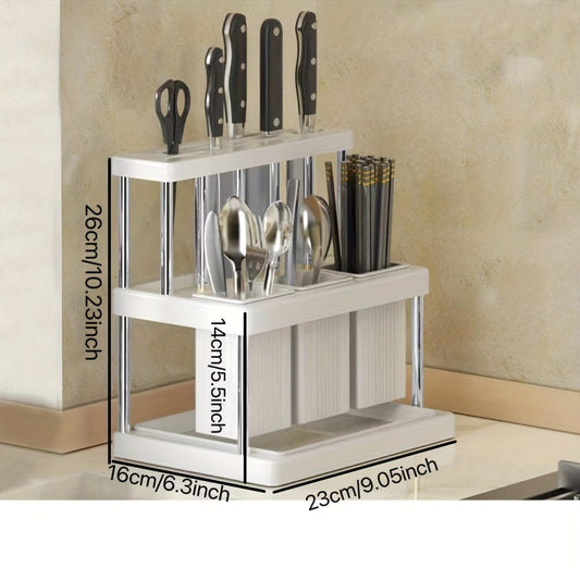 Porte-couteaux Cuisine Intégré - Boîte Rangement Couverts