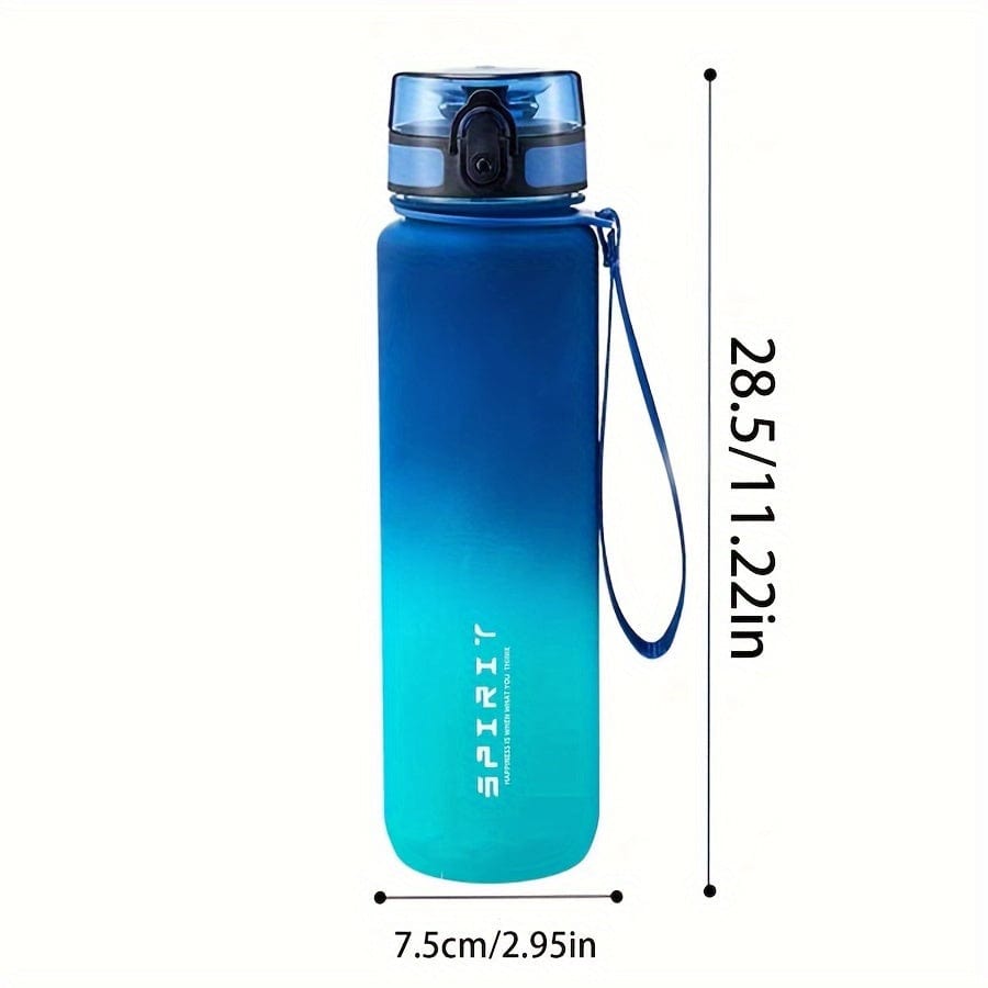 500ml Plastic Sports Water Bottle - Leak Proof - For Camping, Hiking, Fitness - Birthday Gift