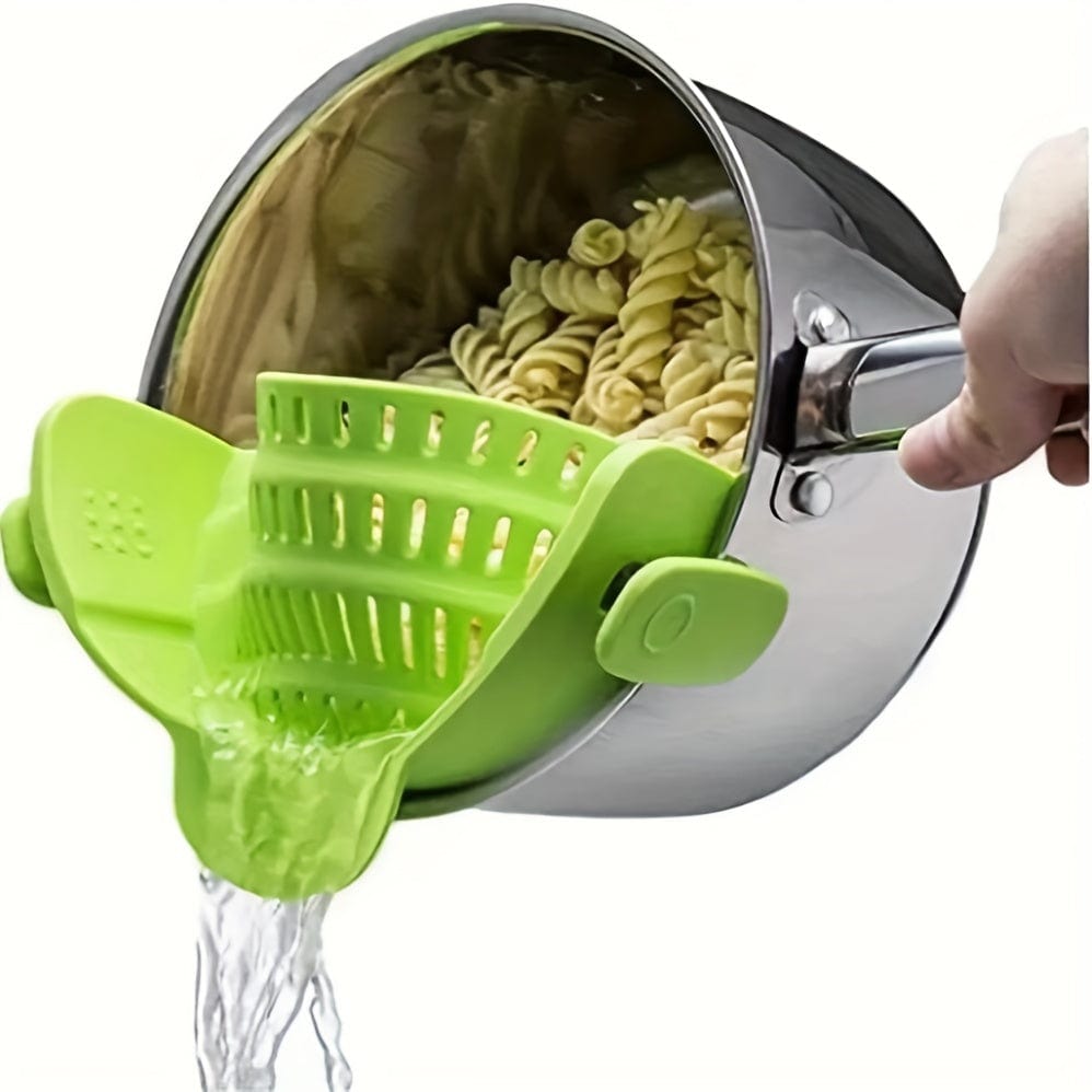 Passoire en Silicone pour Casseroles - Filtrage Facile, Manuelle, Fruits, Légumes - NL25678