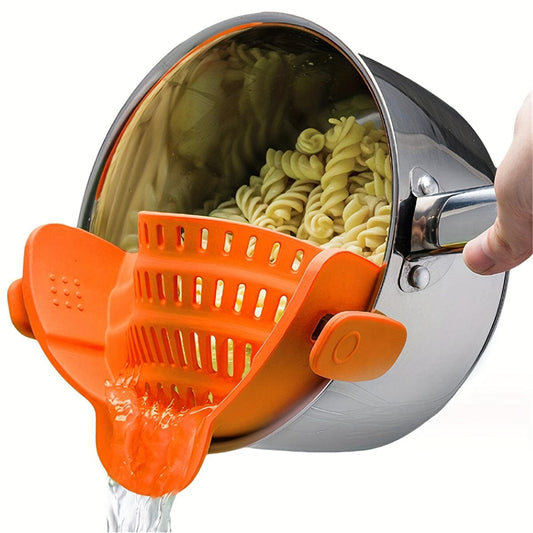 Passoire en Silicone pour Casseroles - Filtrage Facile, Manuelle, Fruits, Légumes - NL25678