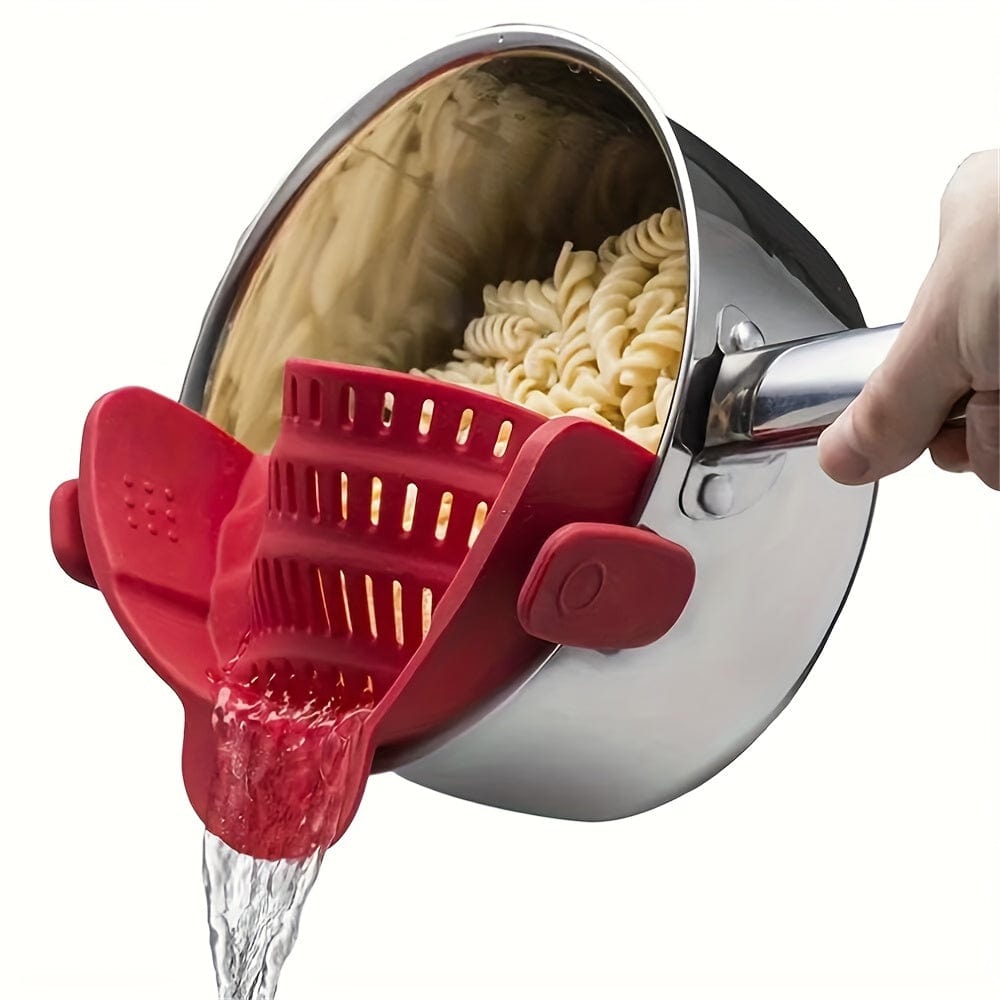 Passoire en Silicone pour Casseroles - Filtrage Facile, Manuelle, Fruits, Légumes - NL25678