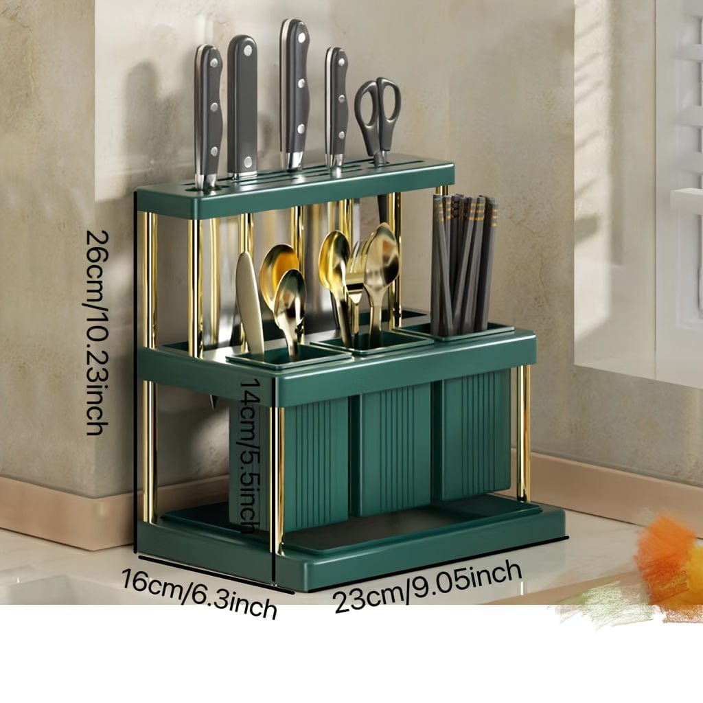 Porte-couteaux Cuisine Intégré - Boîte Rangement Couverts