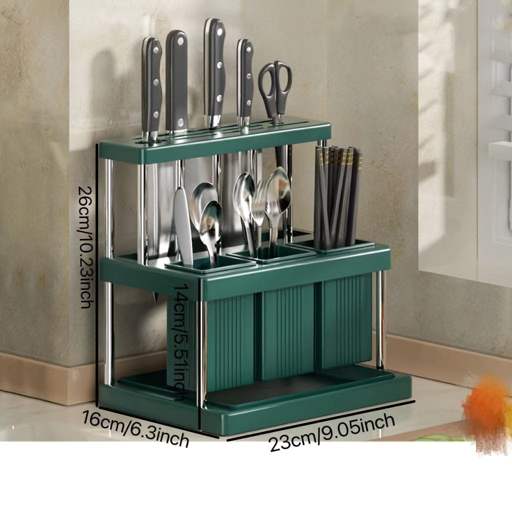 Porte-couteaux Cuisine Intégré - Boîte Rangement Couverts
