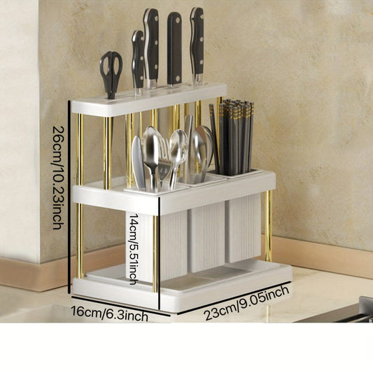 Porte-couteaux Cuisine Intégré - Boîte Rangement Couverts