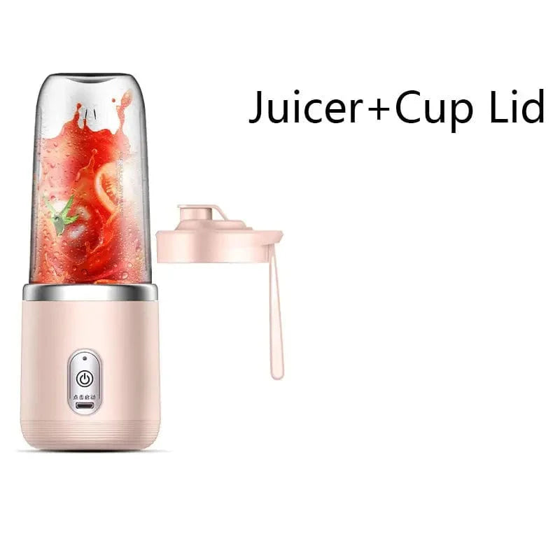 Presse-Jus Portable Électrique Multifonction 300ML - Bleu/Rose